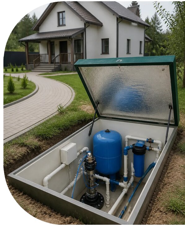 Автономное водоснабжение дома в Чайковском от 151815 р. | АПаруса-Чкв